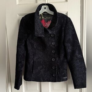 Desigual brocade jacket with beautiful lining sz 40/us 6/S